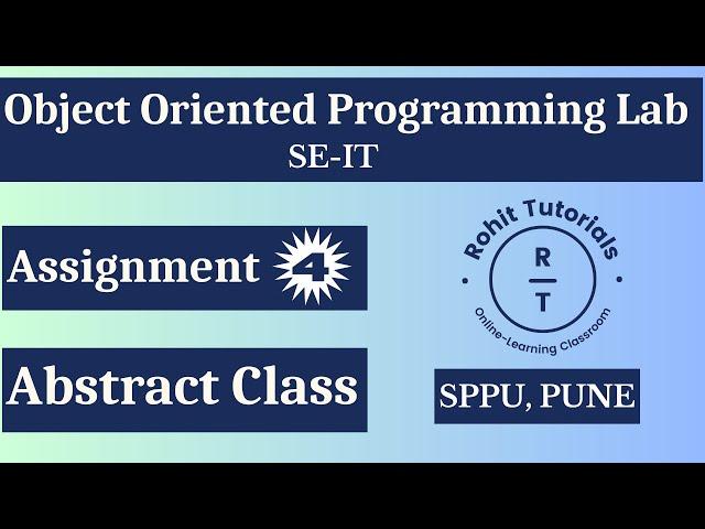 Pract 4: Dynamic Binding using Java | Abstract class dynamic binding in OOP | SE-IT OOP SPPU Pune