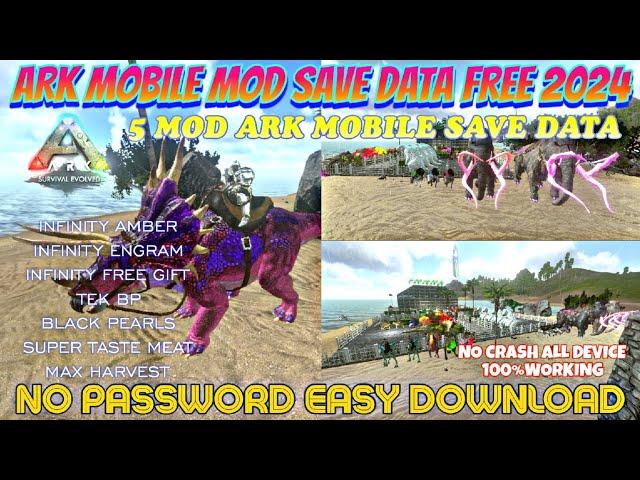 ARK MOBILE SAVE DATA | INF AMBER & ENGRAM | BLACK PEARLS | SUPER TASTE MEAT | TEK BP | MAX HARVEST