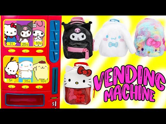 Vending Machine Surprises New Real Littles Sanrio Backpacks!