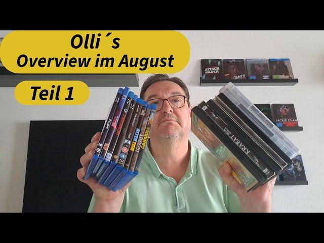 Meine Filme vom August  Teil 1 DVD und Blu-ray