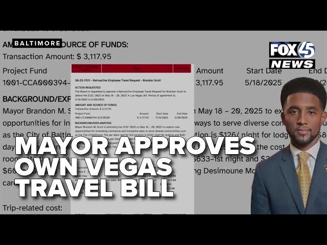 Baltimore mayor approves own Vegas travel bill, critics call for reform