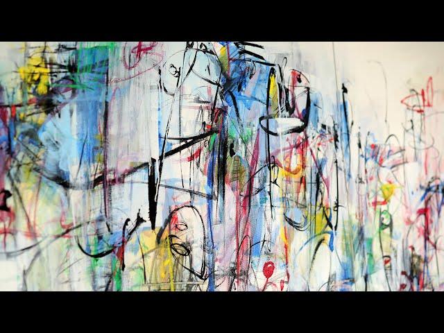 painter Francesco D'Adamo - Carnival, 2023 (Abstract Expressionism, Lyrical Abstraction)