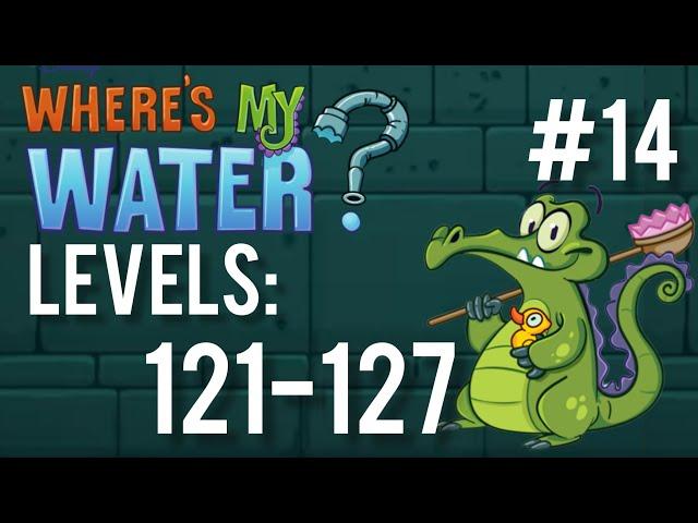 Swampy levels 121-127. Where is my water? Walkthrough #14 (No commentary)