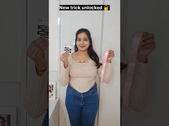 "New double bow hair clip trick unlocked."  #relatable #comedy #funny #shorts