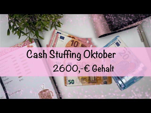 Cash Stuffing Oktober  Schritt für Schritt - Sparen mit der Umschlagmethode