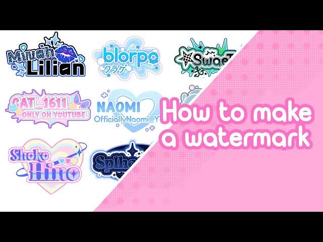 How to make a watermark ! ll kinda lazy ll IBIS PAINT X ll tutorial ll read description ll