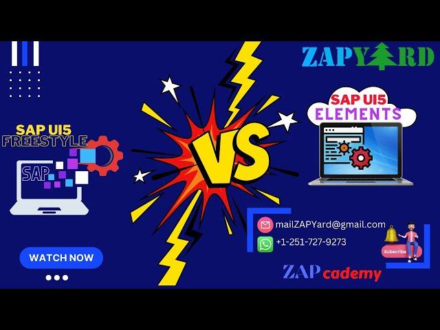 SAP UI5 Freestyle vs SAP Fiori Elements