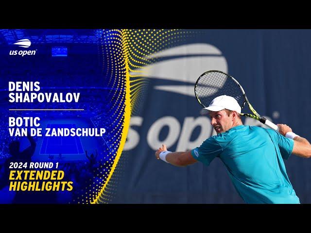 Denis Shapovalov vs. Botic van de Zandschulp Extended Highlights | 2024 US Open Round 1