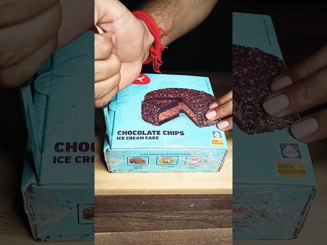 Vadilal Chocolate Chips Ice Cream Cake unboxing #shorts #asmr #viral #food #cake #ytshorts