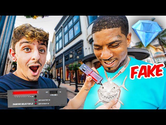 Testing Strangers Diamonds in LA! **exposed**