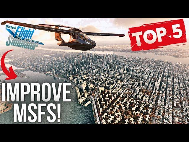 The TOP 5 BEST Add-Ons for MSFS to INCREASE REALISM! | Textures, Sounds, Effects & MORE! | MSFS 2020