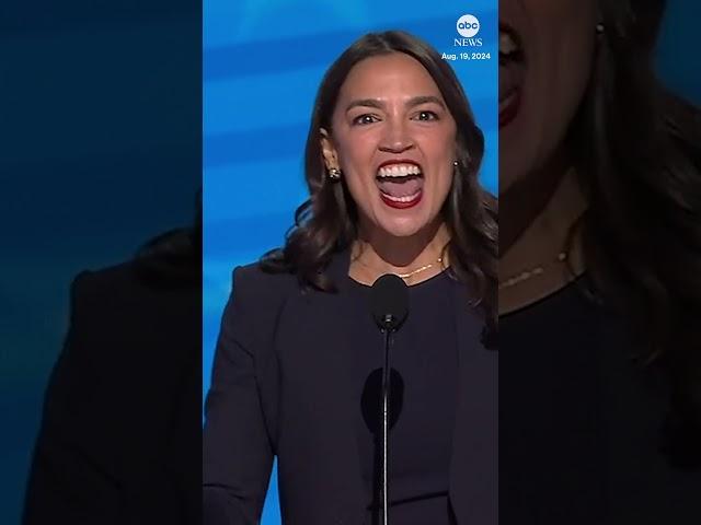 Rep. Alexandria Ocasio-Cortez slams former Pres. Trump during DNC speech