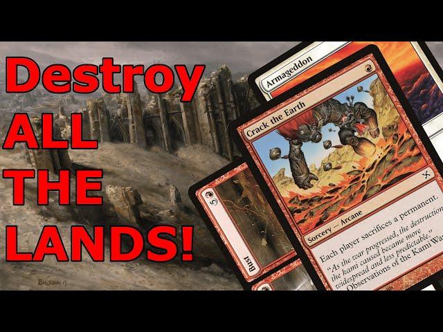 NO MANA FOR YOU!  LEGACY Boros Land Destruction MTG