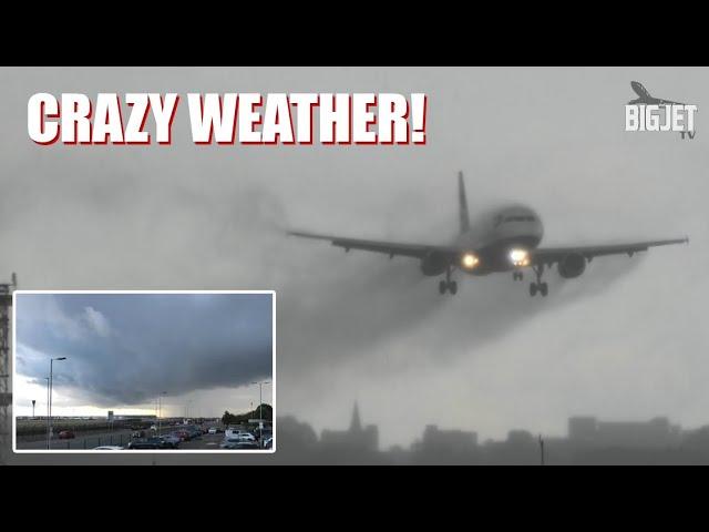 INSANE RAIN AT HEATHROW!