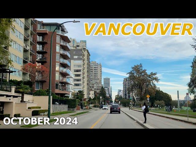 Vancouver's FALL FEELING FLAT - City Driving Tour in October 2024