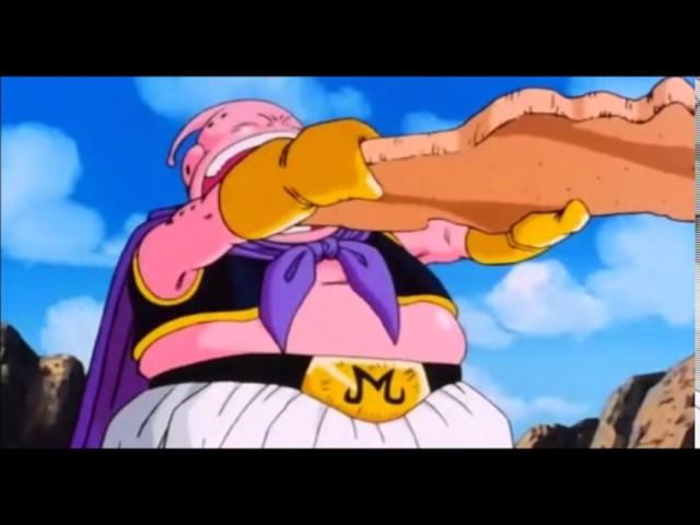 DBZ-Majin Buu turns Dabura into a cookie and EATS him