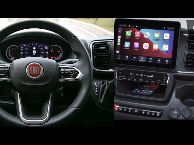 Wohnmobil Fiat Ducato 8 2023 Infotainment und digitales Cockpit 2022. Test Uconnect Erfahrungen.