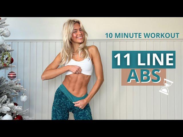 11 LINES ABS WORKOUT - intense lower & upper abs workout | just laying on back | Hourglass Challenge