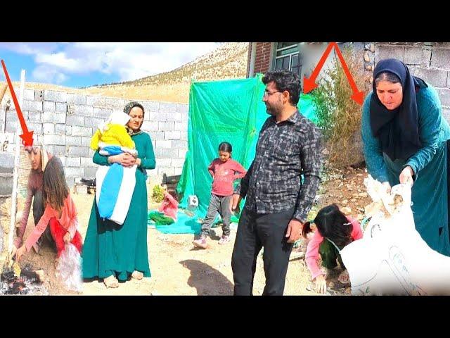 "Along with the family to treat Mohammad, and Mrs. Shawkat trying to clean the village house"