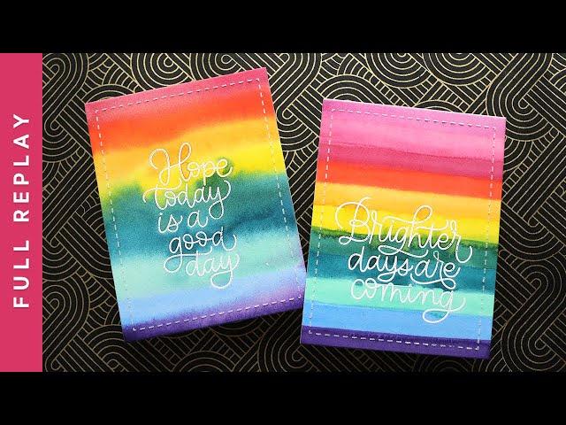 LIVE REPLAY - Watercolor Resist 2 Ways!