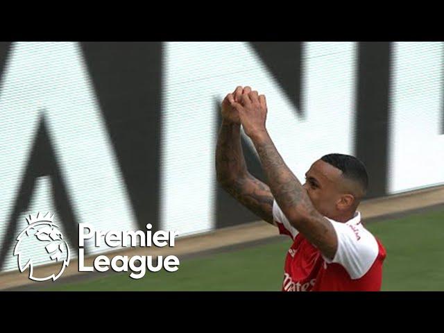 Gabriel Magalhaes nets fourth Arsenal goal v. Everton | Premier League | NBC Sports