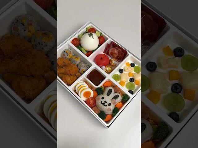 Make bento with me.  #asmr #food #satisfying #bento #lunchbox #cooking #aesthetic #buldak #shorts