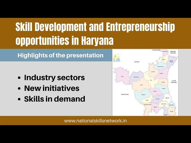 Skill Development and Entrepreneurship opportunities in Haryana