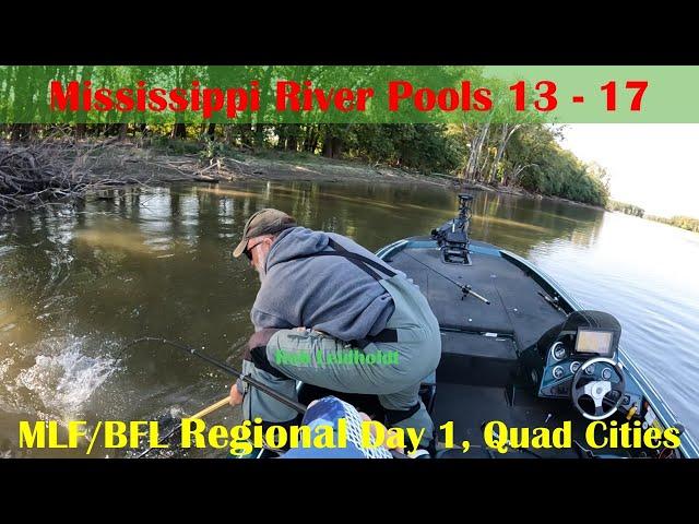 Regional MLF/BFL Mississippi River Bass Tournament 10/10/24 - Day 1 with Boater Rob Leidholdt