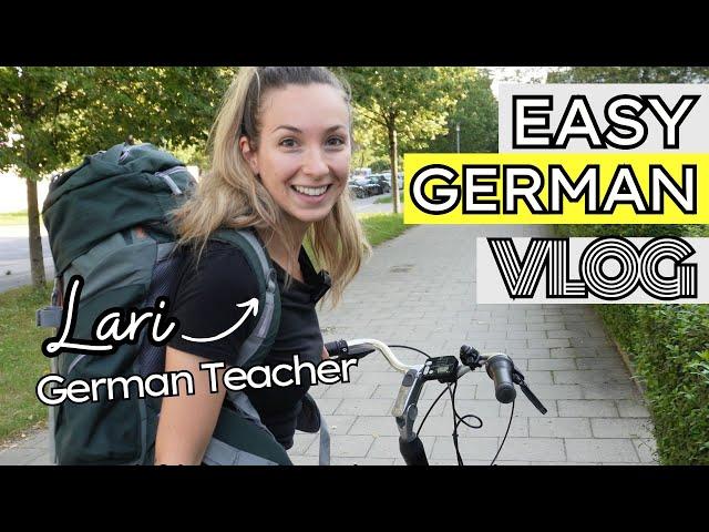 Easy German Learning Vlog for Beginners | Feierabend in Germany (Comprehensible Input)