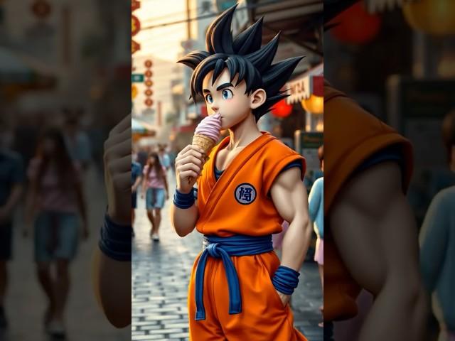 The life of a poor boy, Goku, who has no money to buy ice cream #goku