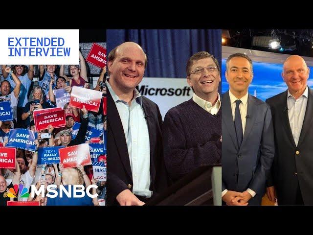 Fighting disinfo in MAGA era: Ari Melber talks facts & tech with Microsoft legend Steve Ballmer