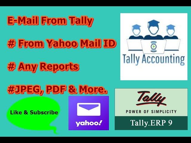 E Mail From Tally Yahoo mail || Tally Accounting