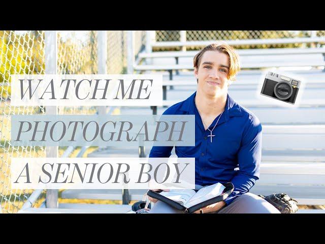 Watch Me Photograph a Senior Boy (Posing + Lighting)