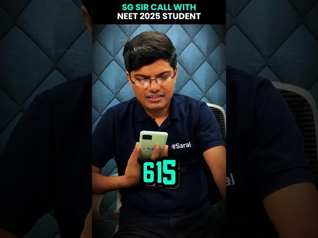 615 Marks in NEET 2025 Shocking Reaction | NEET Motivation #shorts #esaral #neet #neet2025