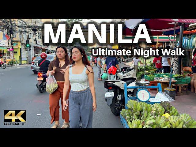 Ultimate Street Walk in Sampaloc Manila Philippines [4K]