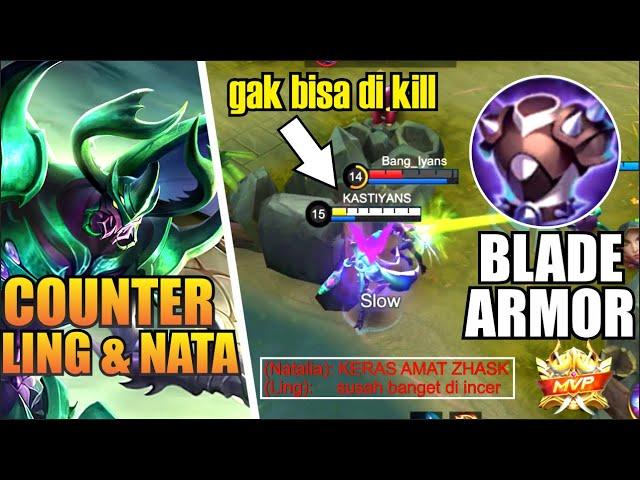 BLADE ARMOR COUNTER LING & NATALIA SAMPAI FRUSTASI! ZHASK REVAMP 2022 GAMEPLAY BUILD TERSAKIT TOP 1