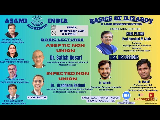 ASAMI India Academics – Basics of Ilizarov & Limb Reconstruction