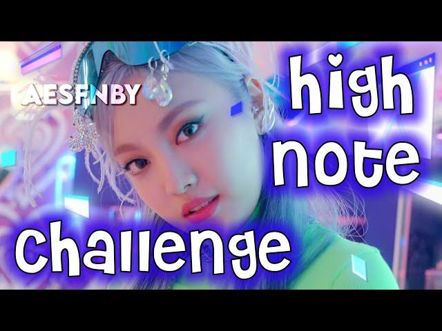 Kpop high note challenge (Female version) #kpop #highnotes #vocalist #aespa #challenge