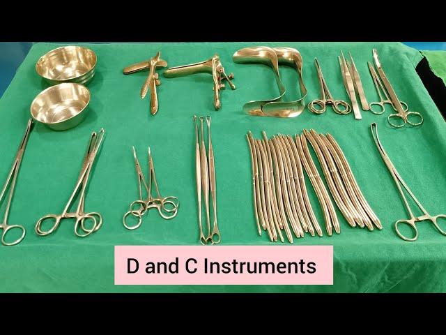 (OT) D and C Instruments names and use | Dilation and  curettage surgical instruments.