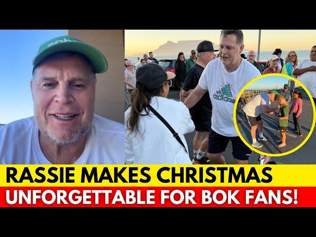 RASSIE ERASMUS SPREADS CHRISTMAS MAGIC FOR SOUTH AFRICAN FANS! | SPRINGBOKS NEWS