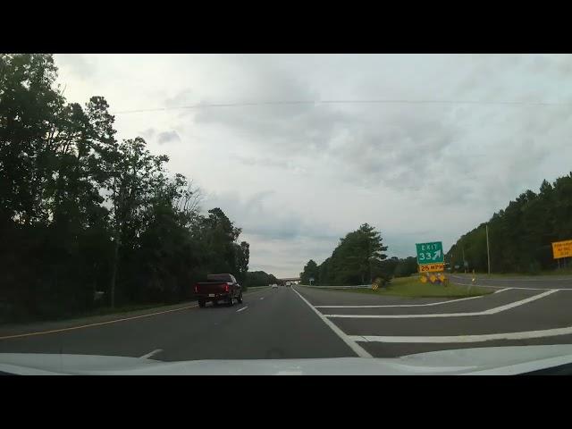 Driving on The Atlantic City Expressway from Washington Township to Egg Harbor, New Jersey