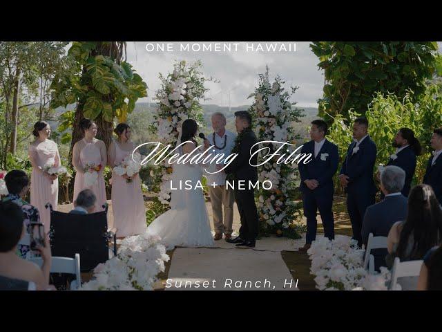 Sunset Ranch Wedding Film | Oahu Wedding Videographer | Lisa + Nemo