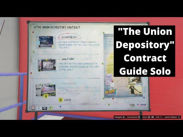 GTA Online: "The Union Depository" Heist Contract Guide & Walkthrough + Tips & Tricks (SOLO)