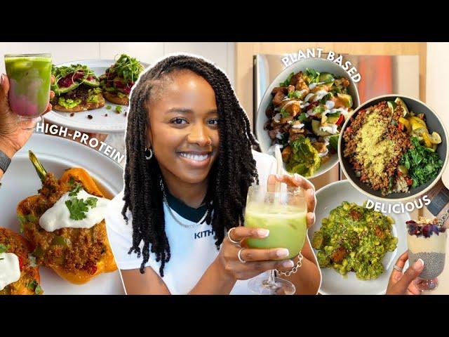 what I eat in a week | meal prep with me + easy and healthy plant based recipes