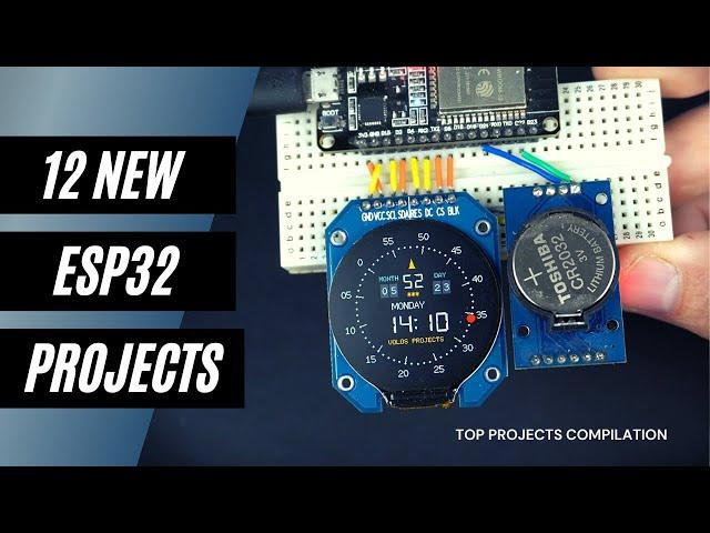 12 Amazing ESP32 Projects explained in 9 minutes!