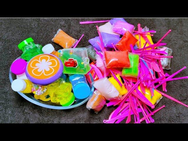 3:15 Minutes Satisfying With Unboxing Air Dry Clay Opening Mixing Slime Mixing ASMR Video