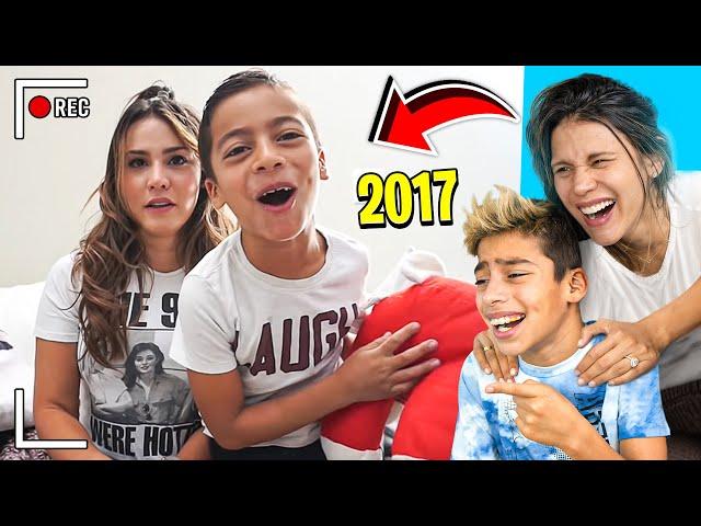 REACTING To Our FIRST EVER YOUTUBE VIDEO!!! (SO CRINGE)  | The Royalty Family