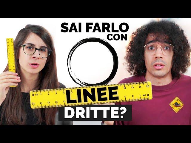 Sai DISEGNARLO con SOLO LINEE DRITTE? 