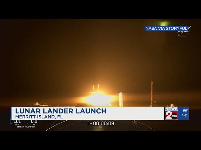 Lunar lander launched from Florida