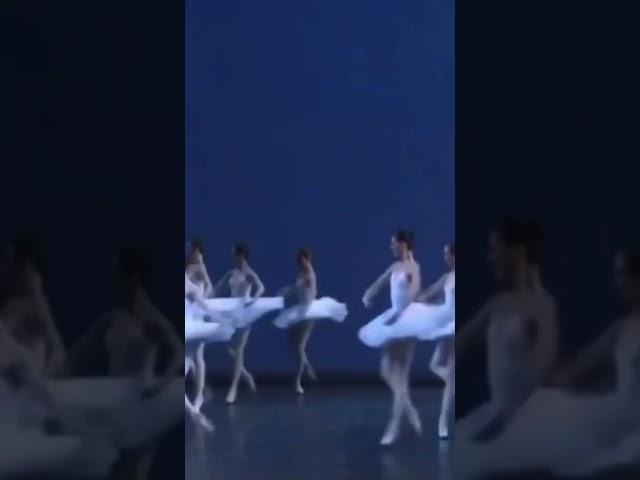 Mariinsky corps de ballet in the final part of ballet Etudes, with olesyanovikova as Prima Ballerina